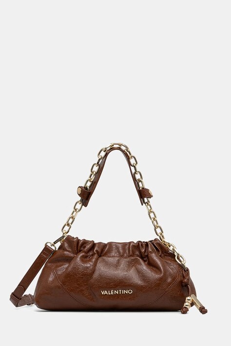 Valentino Bags torebka crossbody damska z imitacji skóry LUMIRA brązowa VBSA6F08