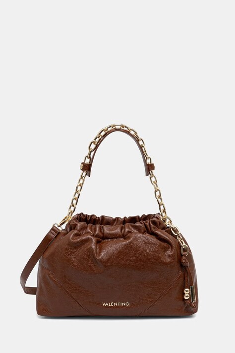 Valentino Bags torebka worek damska z imitacji skóry LUMIRA brązowa VBSA6F07