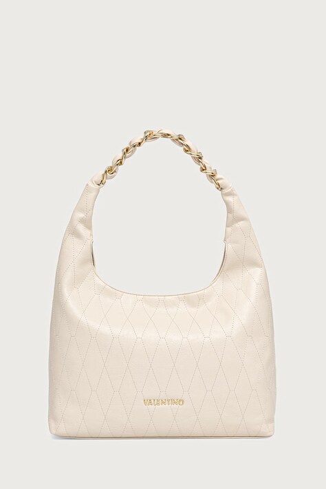 Valentino Bags Torebka hobo damska z imitacji skóry CRYSTELLE beżowa VBSA5Q07