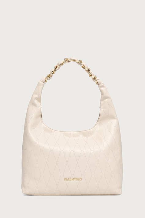 Valentino Bags Torebka hobo damska z imitacji skóry CRYSTELLE beżowa VBSA5Q07