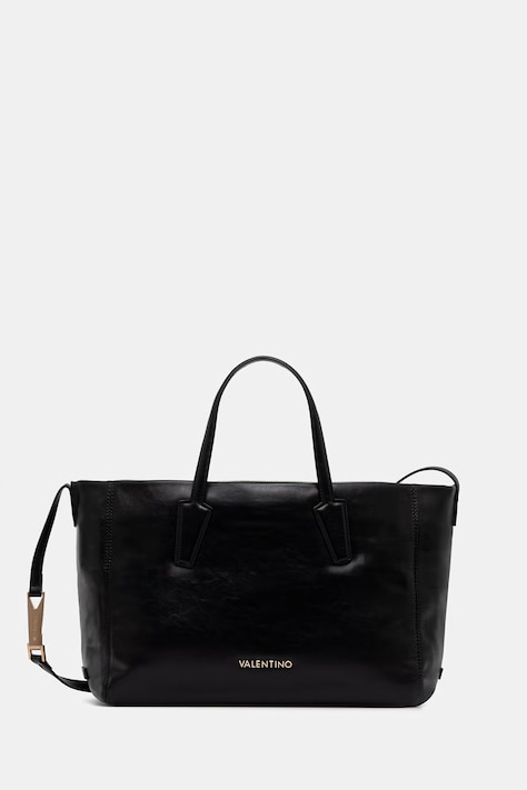 Valentino Bags torebka shopper damska z imitacji skóry ALURA RE czarna VBSA5H04