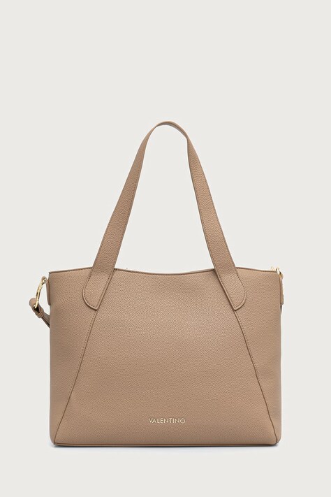Valentino Bags Torebka shopper damska z imitacji skóry THAOE RE beżowa VBSA5M02