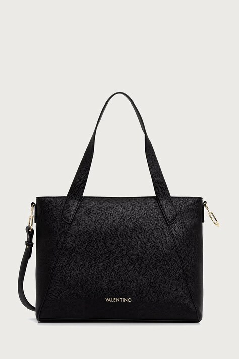 Valentino Bags Torebka shopper damska z imitacji skóry THAOE RE czarna VBSA5M02