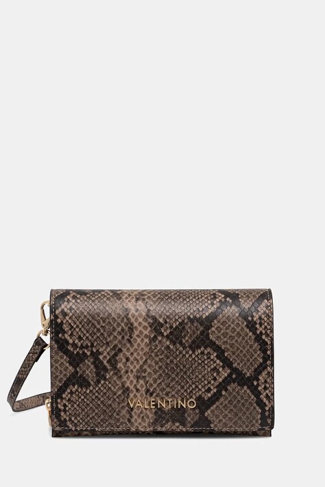 Valentino Bags torebka crossbody damska z imitacji skóry EMBER brązowa VBS9IE17P