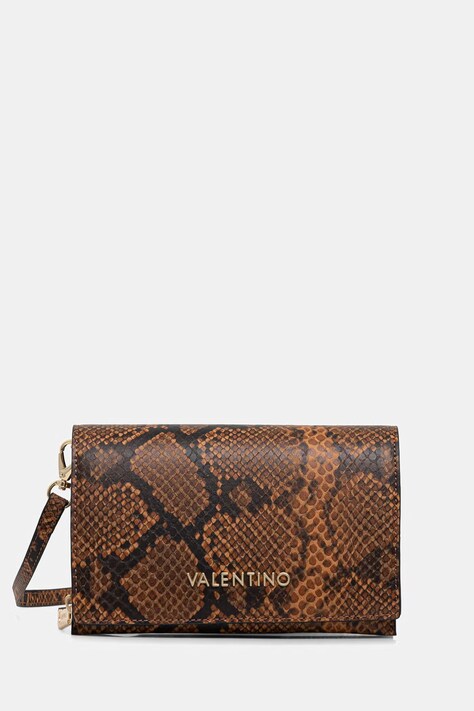 Valentino Bags torebka crossbody damska z imitacji skóry EMBER brązowa VBS9IE17P