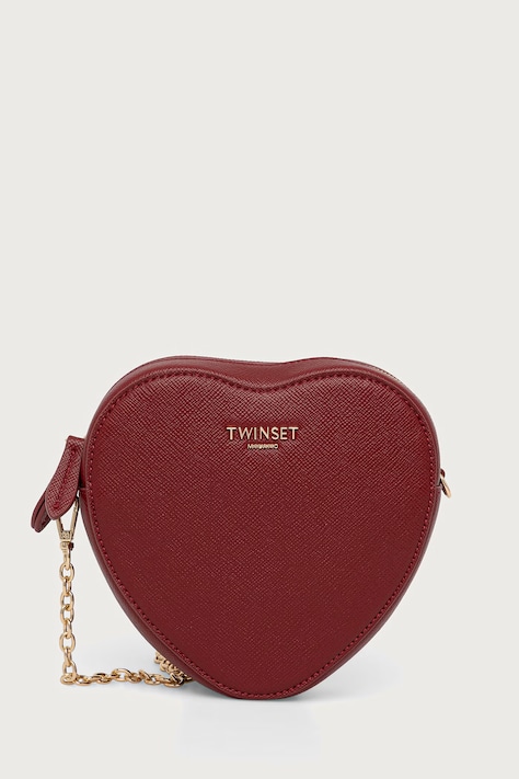 Twinset Чанта дамска от имитация на кожа червена 262TL8042