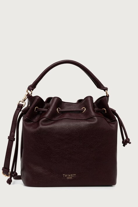 Twinset Чанта с дълга дръжка дамска бордо 262TD8062
