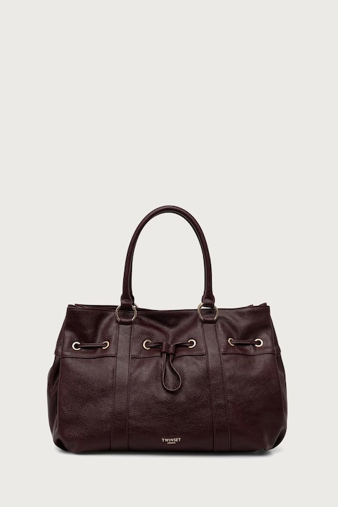 Twinset Τσάντα hobo γυναικεία μπορντό 262TD8060