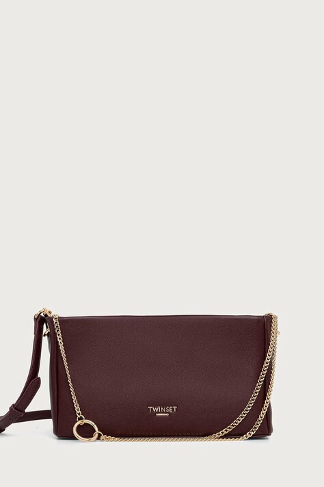 Twinset Torba za žene od imitacije kože bordo 262TD8014