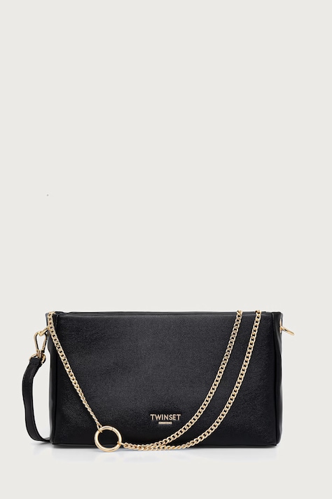 Twinset Torba za žene od imitacije kože crna 262TD8014