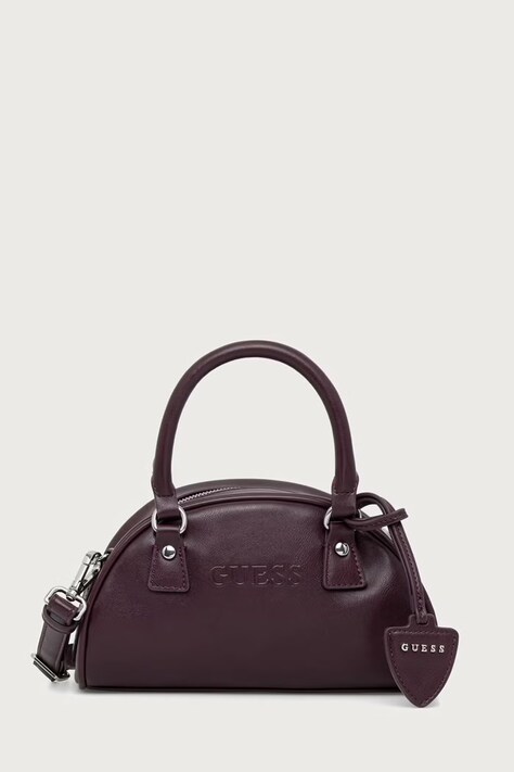Guess Crossbody kabelka dámska z imitácie kože CRIS burgundská V6BZ07 W4597