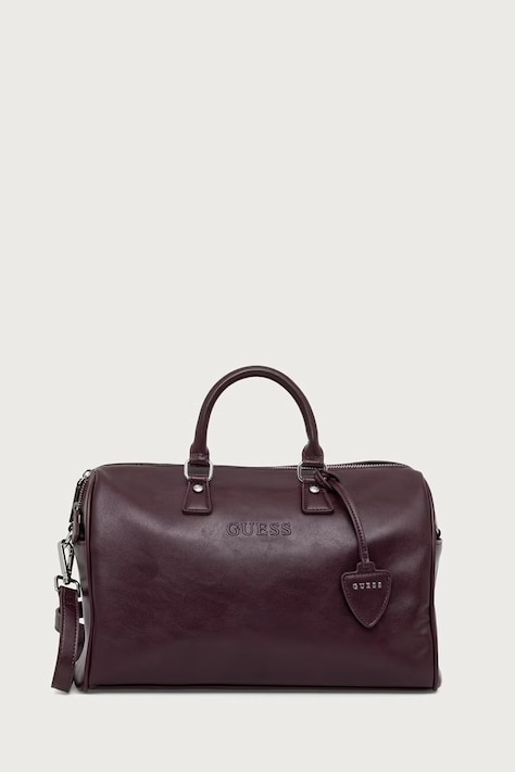 Guess Taška dámska z imitácie kože ERIN burgundská V6BZ06 W4595