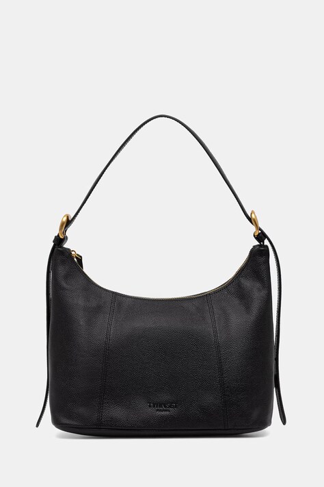 Twinset mala torba hobo za žene kožna crna 262TB7191