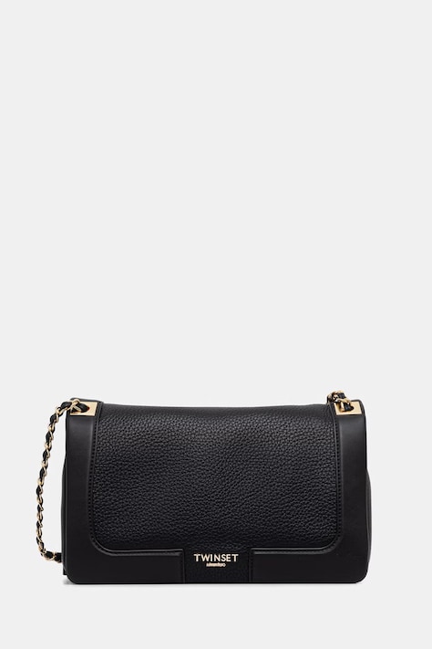 Twinset torebka crossbody damska z imitacji skóry czarna 262TB7044