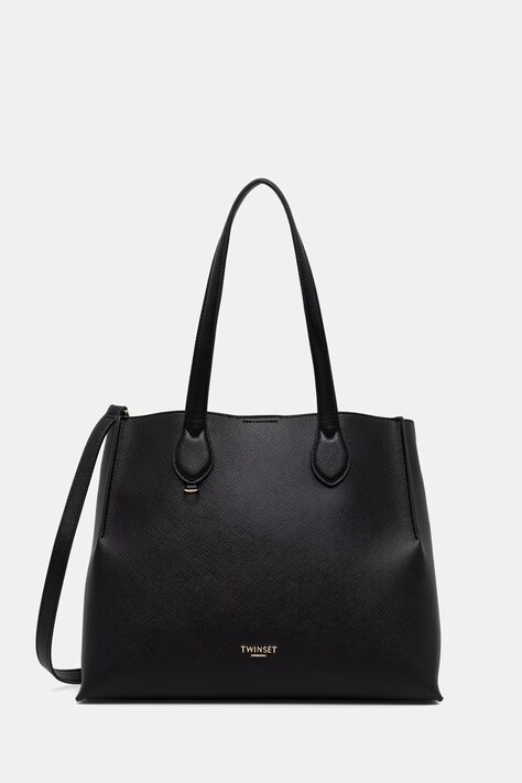 Twinset tote torba za žene od imitacije kože crna 262TB7100