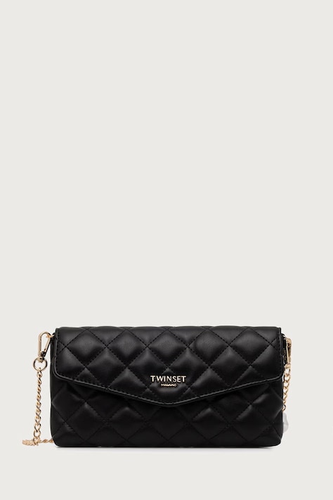 Twinset pismo torbica za žene od imitacije kože crna 262TH7043