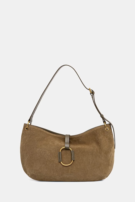 Twinset hobo torbica ženska semišasta zelena 262TB7151