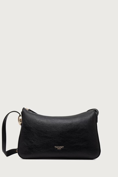 Twinset чанта crossbody дамска от имитация на кожа черна 262TB7213