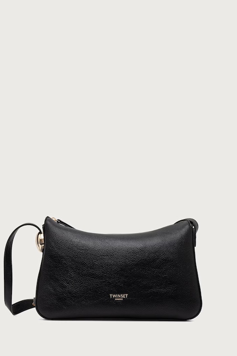Twinset чанта crossbody дамска от имитация на кожа черна 262TB7213