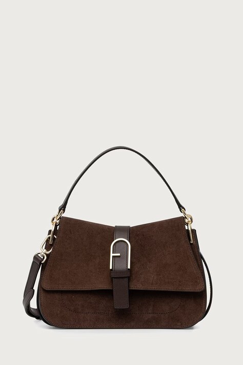 Furla torebka crossbody damska zamszowa brązowa WB00996 BX3045 3244S