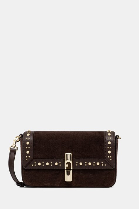 Furla torebka crossbody damska zamszowa brązowa WB02206 BX4597 3244S