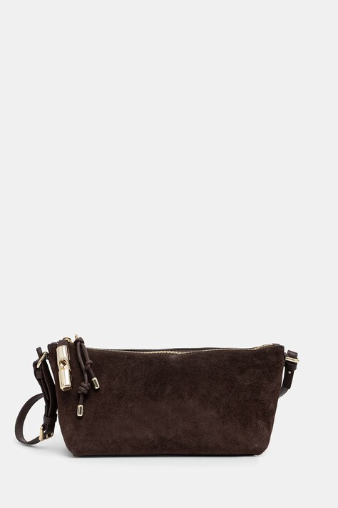 Furla torebka crossbody damska zamszowa brązowa WE00865 BX4018 4286S