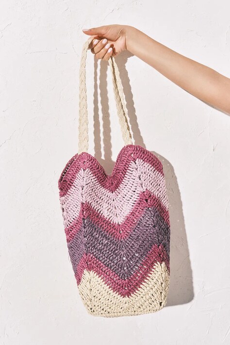 women'secret torebka tote damska pleciona multicolor 3064303