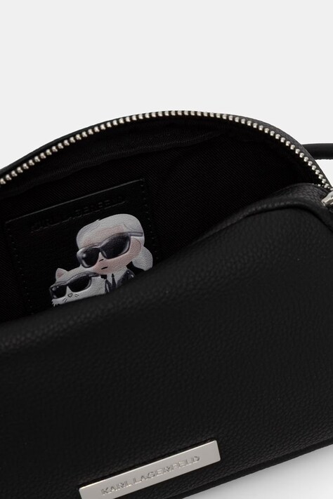 Karl Lagerfeld сумка крос-боді жіноча зі штучної шкіри IKON — AW26-TODZDD, чорний — фото 5