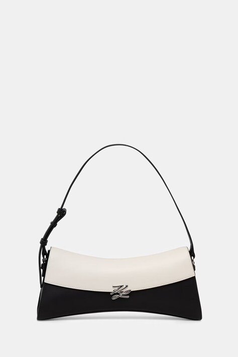 Karl Lagerfeld baguette torbica za žene kožna K/AUTOGRAPH crna B3W30318