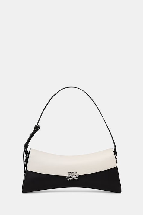 Karl Lagerfeld baguette torbica za žene kožna K/AUTOGRAPH crna B3W30318
