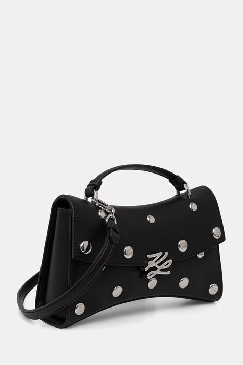 Karl Lagerfeld сумка крос-боді жіноча шкіряна K/AUTOGRAPH — AW26-TODZDN, чорний — фото 2