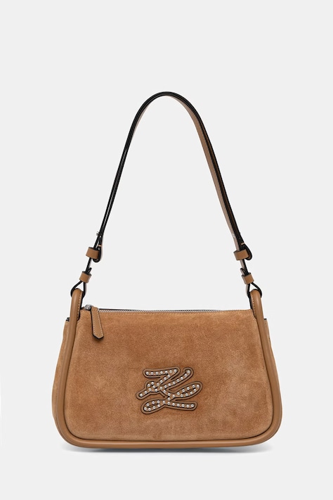 Karl Lagerfeld torebka crossbody damska K/AUTOGRAPH brązowa B3W30031