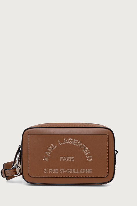 Karl Lagerfeld Geantă crossbody pentru femei din piele maro B3W30088
