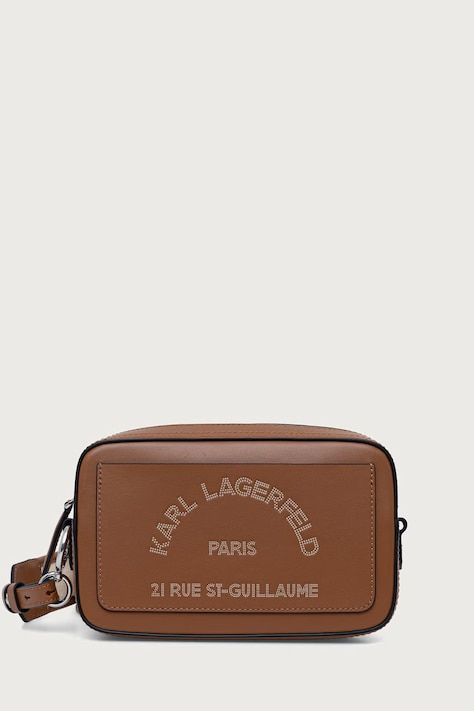 Karl Lagerfeld Geantă crossbody pentru femei din piele maro B3W30088
