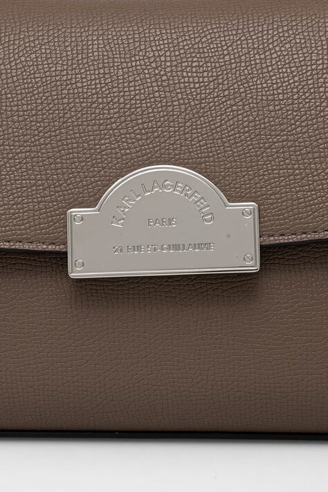 Karl Lagerfeld сумка крос-боді жіноча зі штучної шкіри K/RSG — AW26-TODZEF, коричневий — фото 3