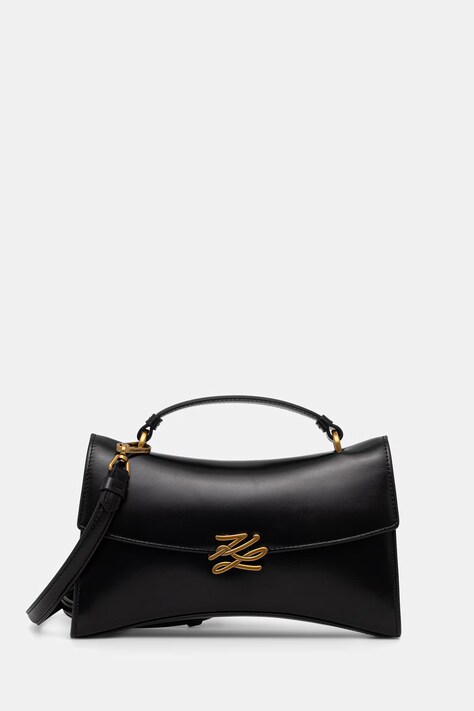 Karl Lagerfeld crossbody torba za žene kožna K/AUTOGRAPH crna B3W30270