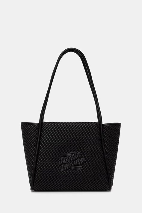 Karl Lagerfeld shopper γυναικεία K/AUTOGRAPH μαύρη B3W30313
