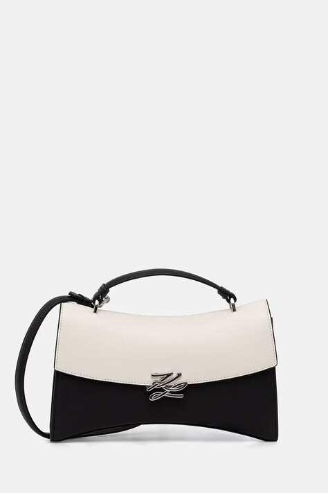 Karl Lagerfeld baguette torbica za žene kožna K/AUTOGRAPH crna B3W30317