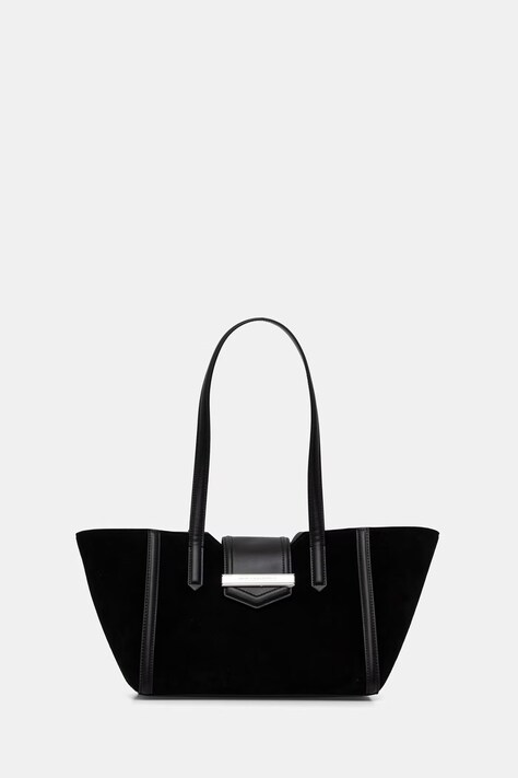 Karl Lagerfeld shopper torba za žene od brušene kože K/NOVA crna B3W30321