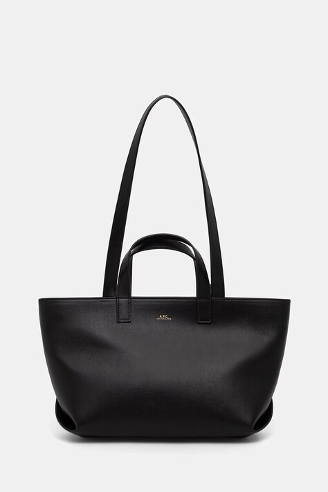 A.P.C. torebka shopper damska skórzana le drummer small czarna PXCEN.F67073