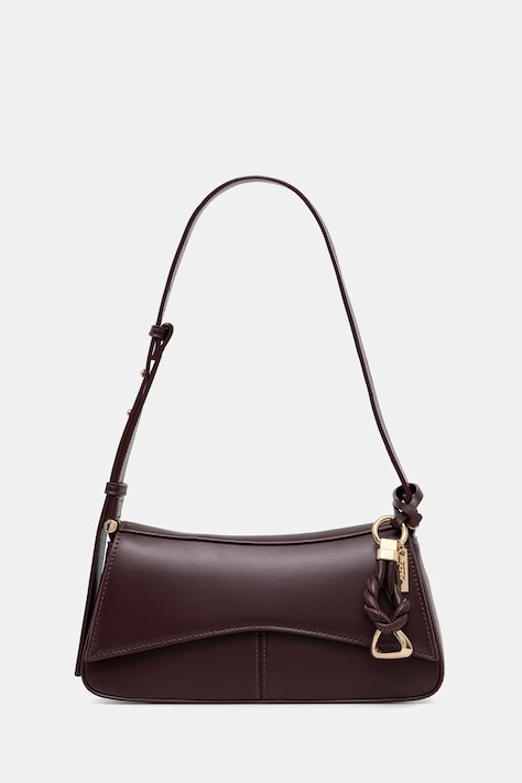 Aldo torebka hobo damska z imitacji skóry EVENA bordowa 14438399