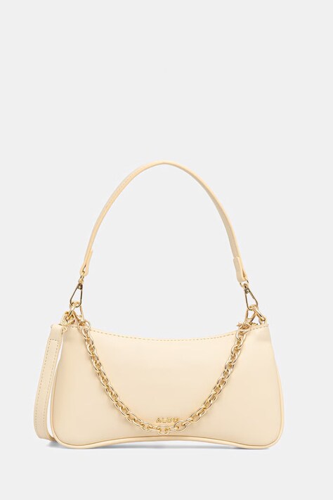 Aldo torebka hobo damska z imitacji skóry OLEVYA żółta 14438207