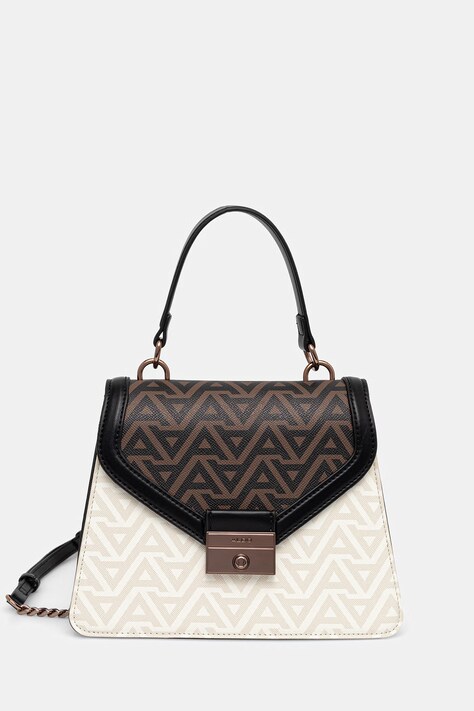 Aldo torebka crossbody damska z imitacji skóry MIREILLEA brązowa 14438194