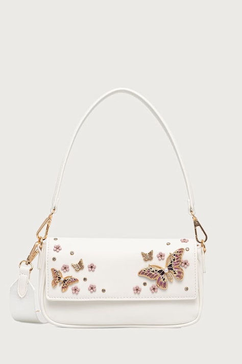 Aldo torebka crossbody damska z imitacji skóry LUNABLOOM beżowa 14438158