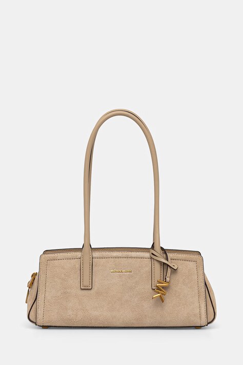 MICHAEL Michael Kors torebka bagietka damska zamszowa LAILA beżowa 30T6A9IT0S