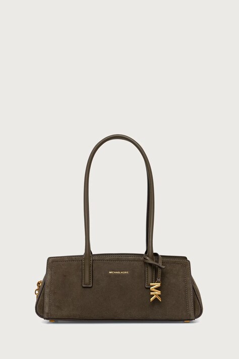 MICHAEL Michael Kors Geantă baguette pentru femei din piele întoarsă LAILA verde 30T6A9IT0S