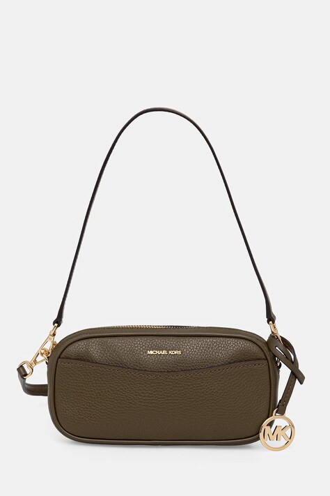 MICHAEL Michael Kors torebka crossbody damska skórzana May zielona 32T6GX5C1L