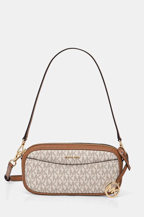 MICHAEL Michael Kors torebka crossbody damska z imitacji skóry May beżowa 32T6GX5C1B