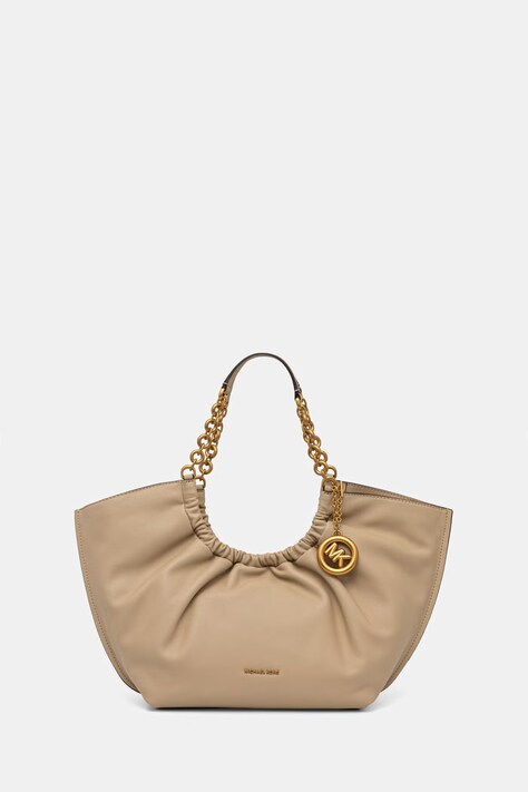 MICHAEL Michael Kors torebka tote damska skórzana Indie beżowa 30T6A50T5L