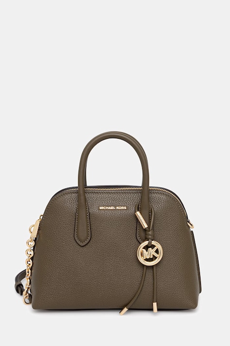 MICHAEL Michael Kors чанта дамска от кожа Freddie кафява 30T6GX4S2L
